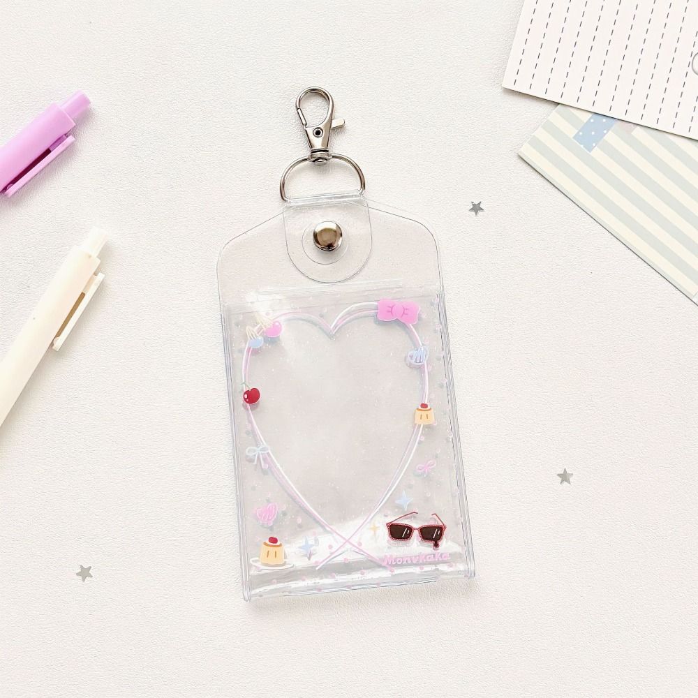 Cute PVC Kpop Card Holder Clea - Kpop Photo Card Binder 3 Inch 评论和价格