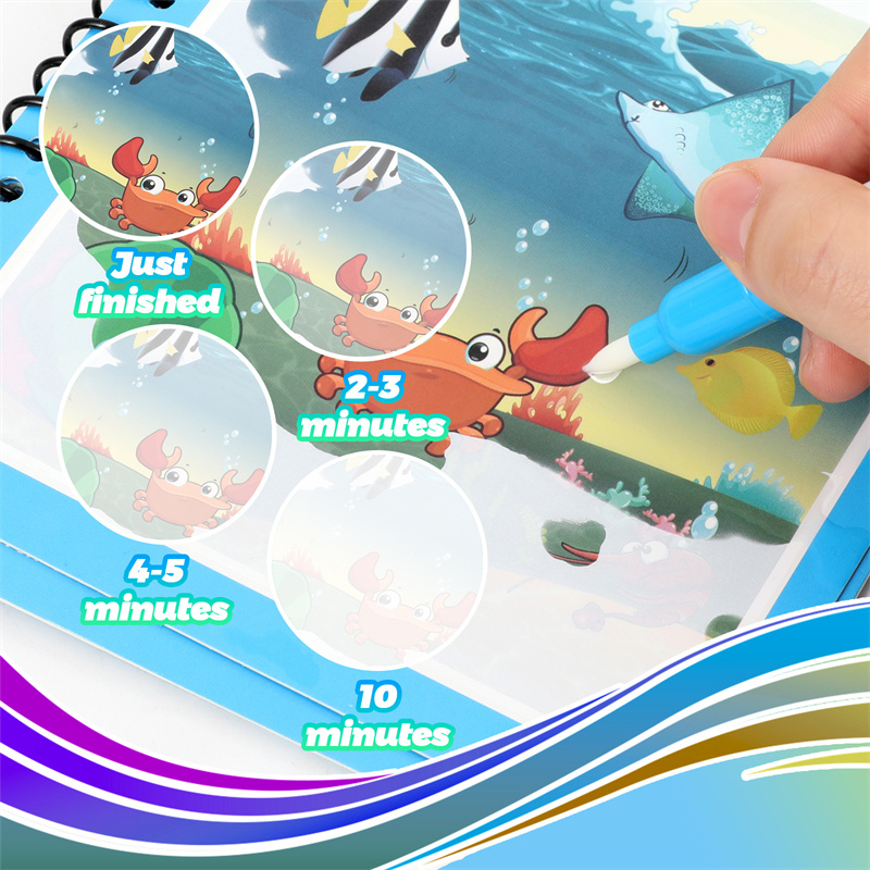 Montessori Toys Reusable Color - Reusable Water Magic Coloring Book 评论和价格