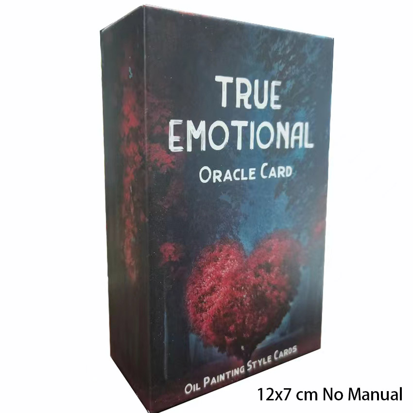 12x7 cm True Emotional Oracle  - Tarot Deck With Guidebook 评论和价格