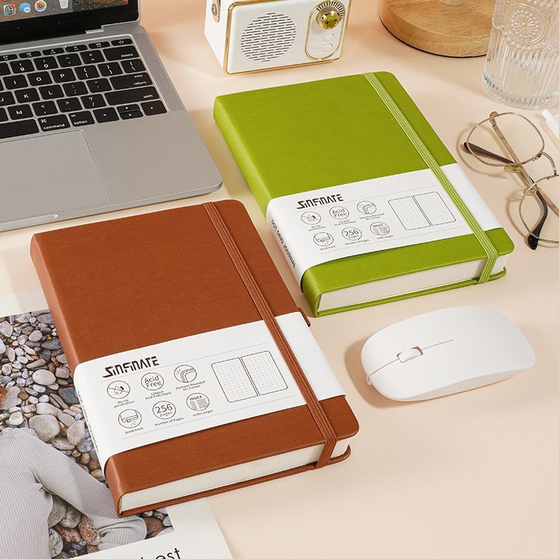 Cuaderno A5 Dotted Notebook Bu - Vintage Leather Journal Notebook 评论和价格