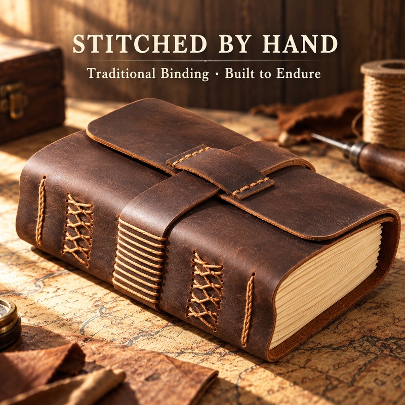 Handmade Leather Traveler Note - Vintage Leather Journal Notebook 评论和价格